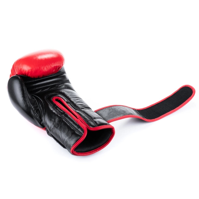 Rękawice bokserskie ze skóry naturalnej Warrior RED | DBX Bushido