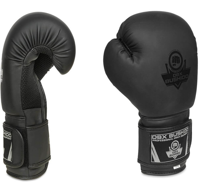 Rękawice bokserskie treningowe Czarny Mat z systemem Active Clima "BLACK MASTER"  14oz