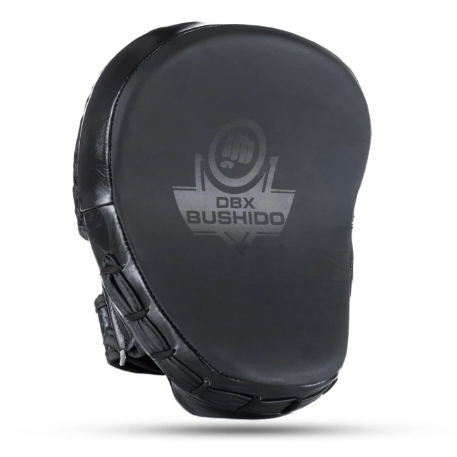 Mini Łapy trenera ze skóry naturalnej | Black Leather | Zestaw 2 sztuk | DBX Bushido