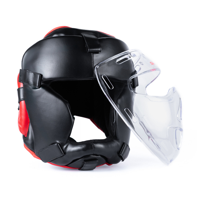 OFERTA SPECJALNA! PRZECZYTAJ OPIS! - Kask bokserski z maską poliwęglanową M - Hannibal