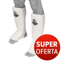 OFERTA SPECJALNA! PRZECZYTAJ OPIS! - Elastyczne ochraniacze na piszczele  ARP-2107 - białe - S