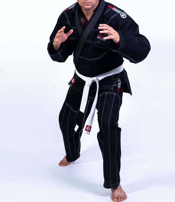  OFERTA SPECJALNA! PRZECZYTAJ OPIS! - Kimono / GI do treningu BJJ - Czarne DBX ELITE A3 + PAS