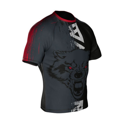 Koszulka kompresyjna "Wolf" typu Rashguard powstała z materiału DBX MORE DRY L