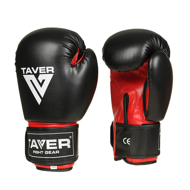 Rękawice bokserskie sparingowe TAVER Red 8 oz