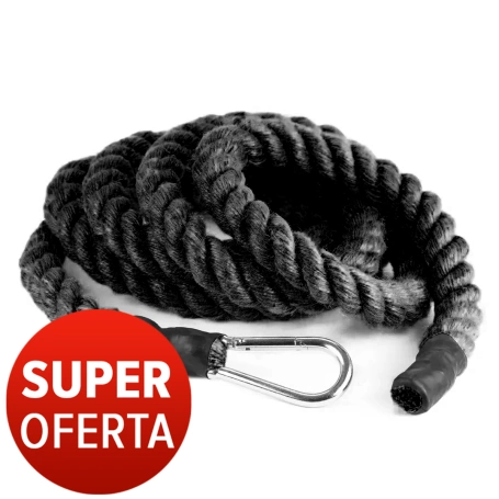 OFERTA SPECJALNA! CZARNA Lina do wspinania, CLIMBING ROPE poliester - 3 m