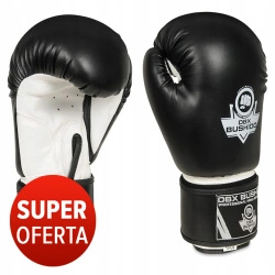 OFERTA SPECJALNA! PRZECZYTAJ OPIS! - Rękawice Bokserskie Sparingowe Czarno-Białe ARB-407a 14 OZ