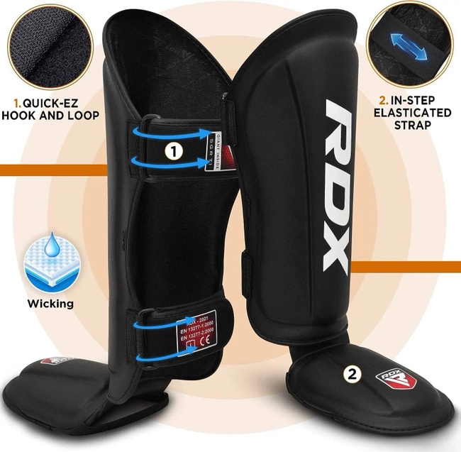 OFERTA SPECJALNA! PRZECZYTAJ OPIS! - RDX T1 - OCHRANIACZE NA PISZCZELE, NAGOLENNIKI - L