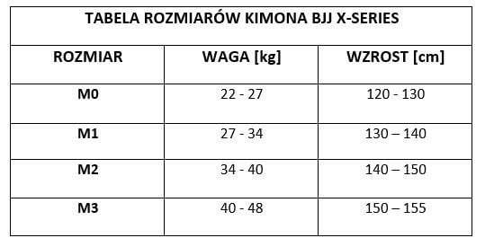 Kimono / GI do BJJ dla dzieci Czarne + pas GRATIS - X-SERIES M1