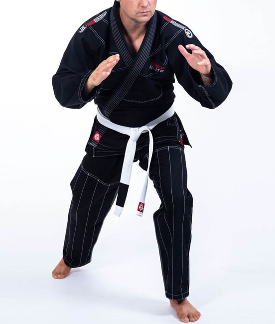  OFERTA SPECJALNA! PRZECZYTAJ OPIS! - Kimono / GI do treningu BJJ - Czarne DBX ELITE A3 + PAS