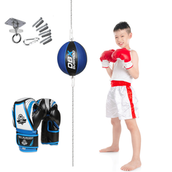 Piłka refeksowa + rekawice bokserskie + mocowanie - Zestaw dla dzieci