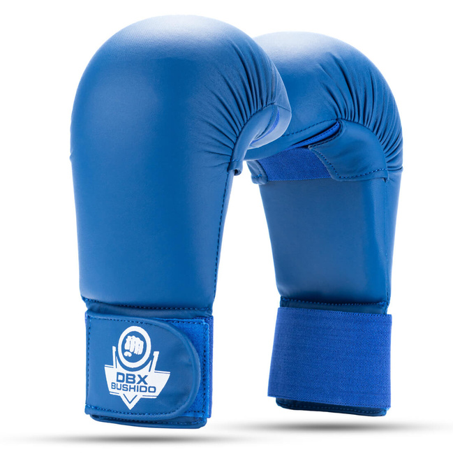 Rękawice do karate WKF - napięstniki niebieskie M