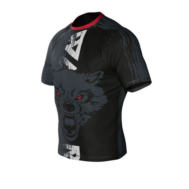 Koszulka kompresyjna "Wolf" typu Rashguard powstała z materiału DBX MORE DRY  L