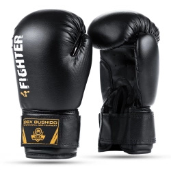 Rękawice bokserskie 6oz dla dzieci - 4Fighter Black - Origin Series