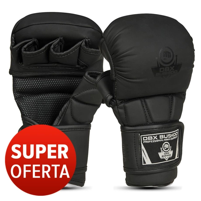 OFERTA SPECJALNA! PRZECZYTJ OPIS! - Rękawice MMA sparingowe L - Black Master - Valor Series