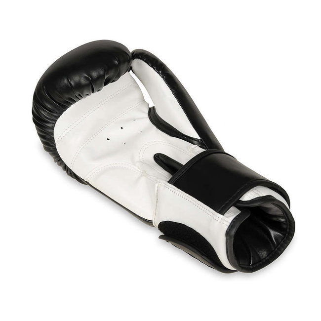  Rękawice Bokserskie Sparingowe Czarno-Białe Classic White 6 OZ 