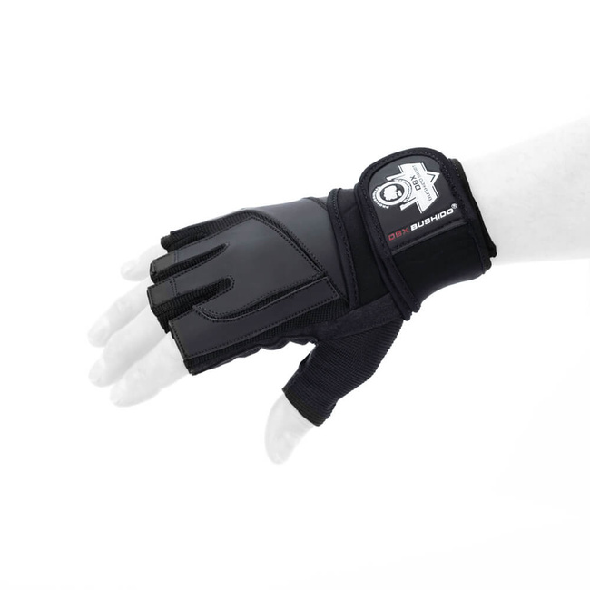 Rękawiczki na siłownię Czarne  DBX-WG-163 M