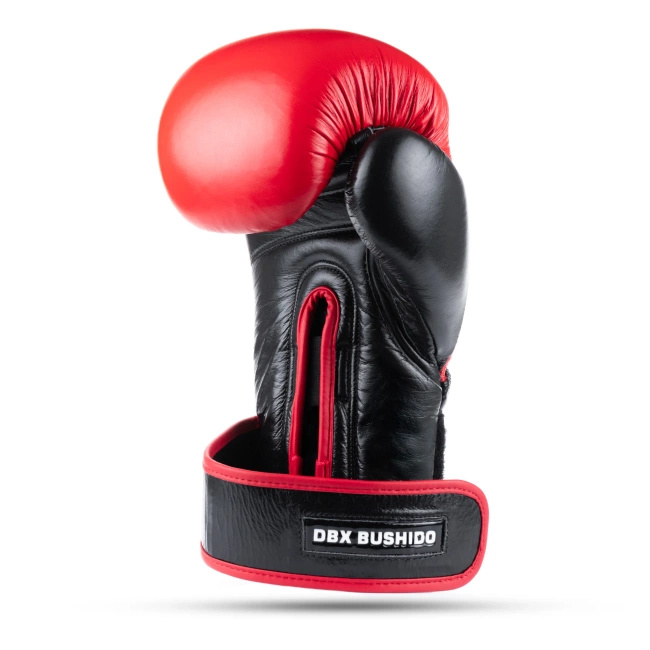 Rękawice bokserskie ze skóry naturalnej Warrior RED | DBX Bushido