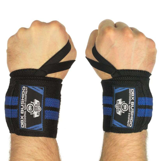 Elastyczne usztywniacze / ściągacze nadgarstka | Black/Blue | DBX Bushido