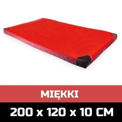 MOCNY MATERAC GIMNASTYCZNY 10CM R60-RED DO ĆWICZEŃ