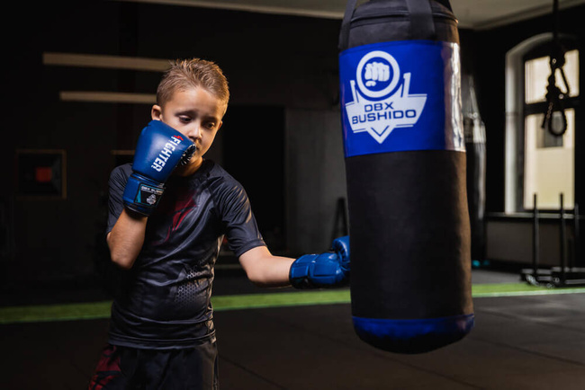 Zestaw bokserski dla dzieci - Kids 60 niebieski  | DBX Bushido