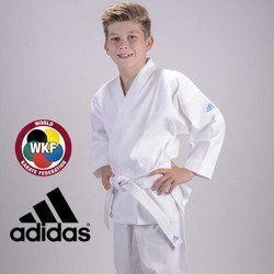 Kimono do Karate  - Karatega  Adidas WKF z białym pasem - 110 -120 cm