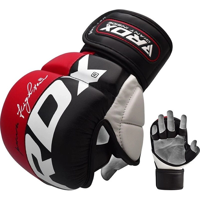 RDX REX T6 - RĘKAWICE DO MMA SPARINGOWE CZERWONE XL