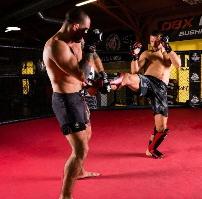 Rękawice MMA sparingowe L/XL - Phantom Red - Valor Series
