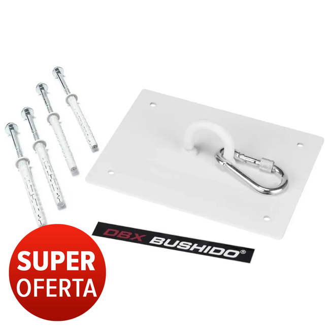 OFERTA SPECJALNA! PRZECZYTAJ OPIS! - BIAŁE WZMOCNIONE ZAWIESIE MOCOWANIE XL DO WORKA TRENINGOWEGO BUSHIDO