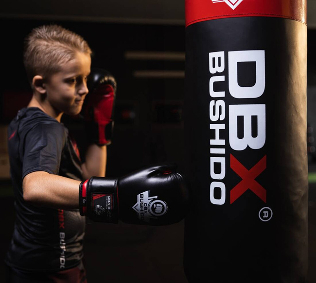80 cm / 15 kg - Zestaw - Worek Bokserski dla Dzieci DBX Junior  Czerwony | DBX Bushido