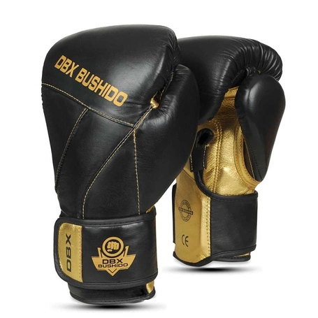 Rękawice bokserskie  "Hammer - Gold"  ze skóry naturalnej  12oz