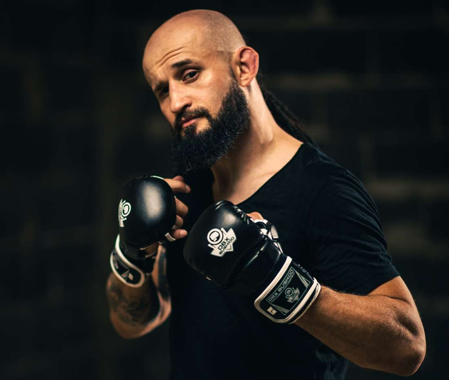 Rękawice MMA sparingowe M - Phantom White - Valor Series | DBX Bushido