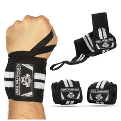 Elastyczne usztywniacze / ściągacze nadgarstka | Black/White | DBX Bushido