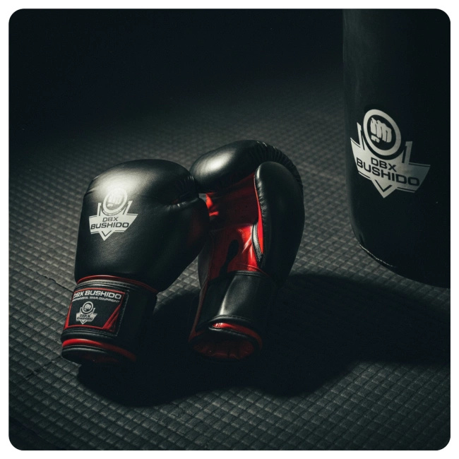 Rękawice bokserskie 12oz - Classic Red - seria Origin | DBX Bushido