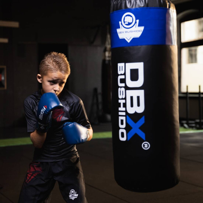 Rękawice bokserskie 6oz dla dzieci - 4Fighter Blue  | DBX Bushido