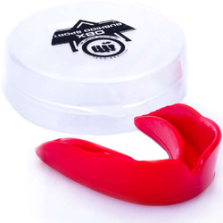Ochraniacz szczęki - ochraniacz na zęby + pudełko - czerwony | Standard