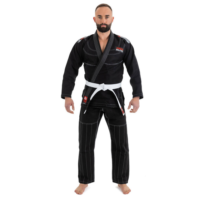  OFERTA SPECJALNA! PRZECZYTAJ OPIS! - Kimono / GI do treningu BJJ - Czarne DBX ELITE A3 + PAS