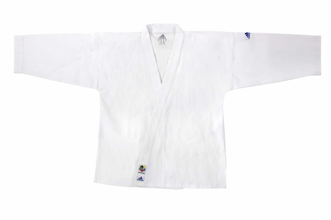 Kimono do Karate  - Karatega  Adidas WKF z białym pasem - 120 -130 cm