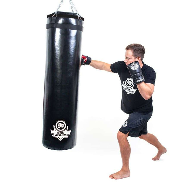 140 cm / 40 kg - Zestaw bokserski  GymPro 140c - worek treningowy + rękawice boskerskie + mocowanie + owijki 