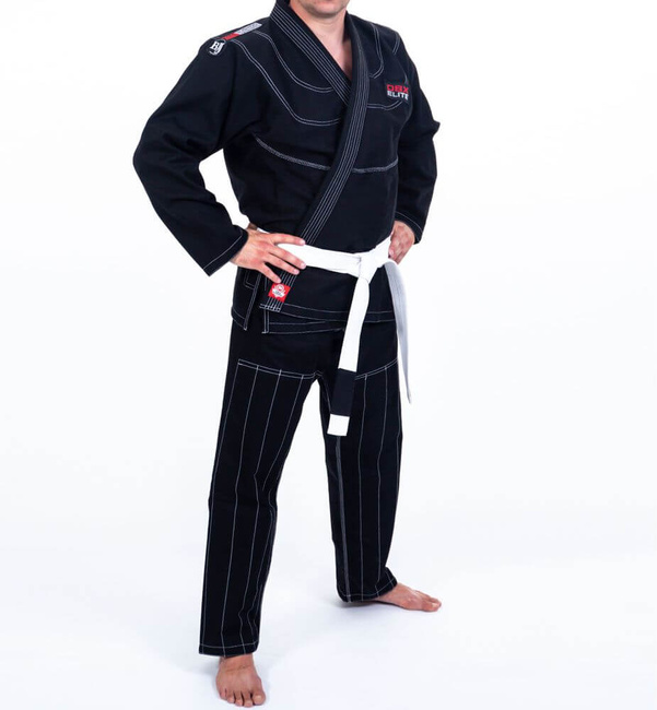  OFERTA SPECJALNA! PRZECZYTAJ OPIS! - Kimono / GI do treningu BJJ - Czarne DBX ELITE A3 + PAS