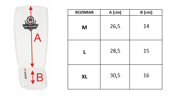 Elastyczne ochraniacze na piszczele  ARP-2107 - białe - L