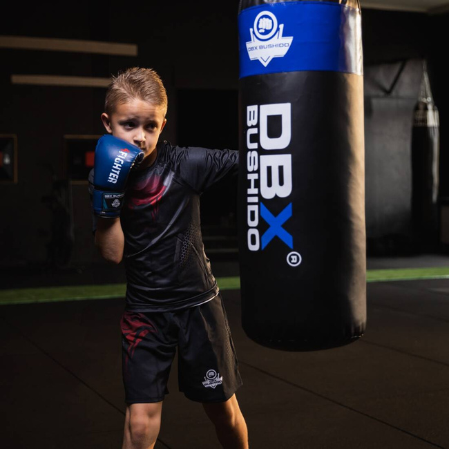 Rękawice bokserskie 6oz dla dzieci - 4Fighter Blue  | DBX Bushido