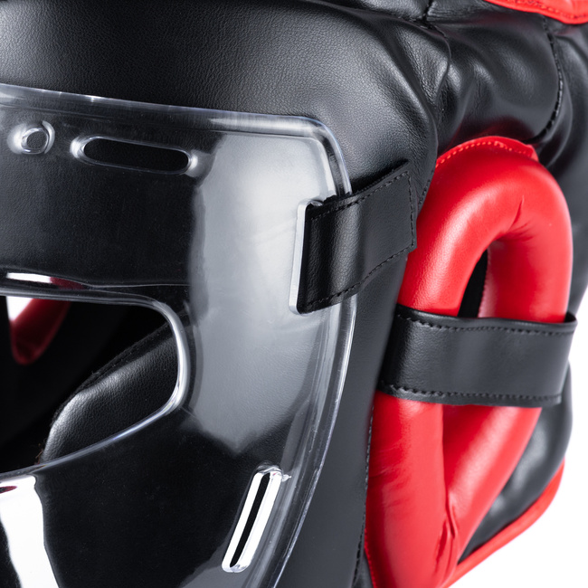 OFERTA SPECJALNA! PRZECZYTAJ OPIS! - Kask bokserski z maską poliwęglanową M - Hannibal