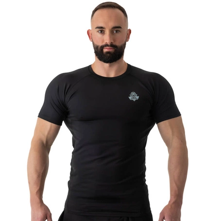 Rashguard krótki rękaw czarny BlackRS - XXL