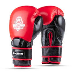 Rękawice bokserskie ze skóry naturalnej Warrior RED | DBX Bushido
