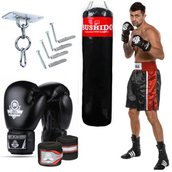 130 cm / 30 kg - Zestaw bokserski Home Pro 130 - Worek treningowy + rękawice