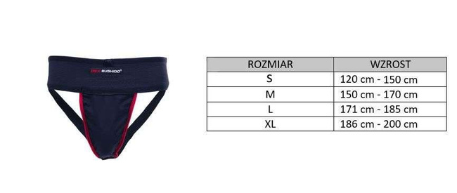 Suspensor Męski Ochraniacz Krocza - Czarny - M | DBX Bushido