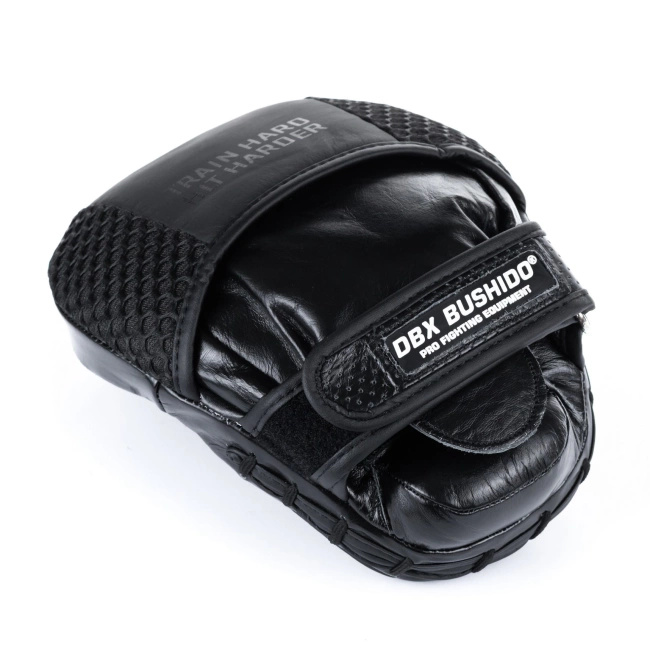 Mini Łapy trenera ze skóry naturalnej | Black Leather | DBX Bushido