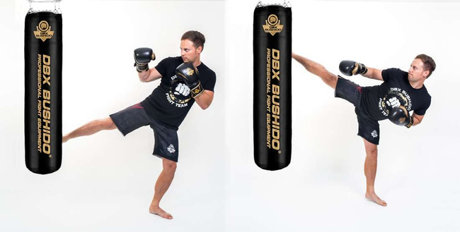 Worek bokserski - SBRX Gold + obręcz - 130 cm / 60 kg | DBX Bushido