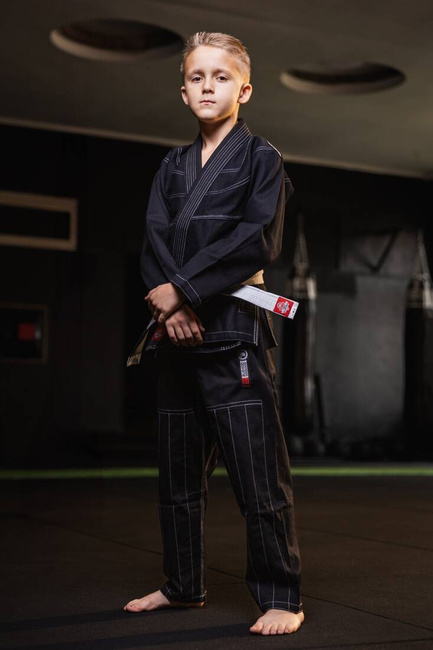 Kimono / GI do BJJ dla dzieci Czarne + pas GRATIS - X-SERIES M1