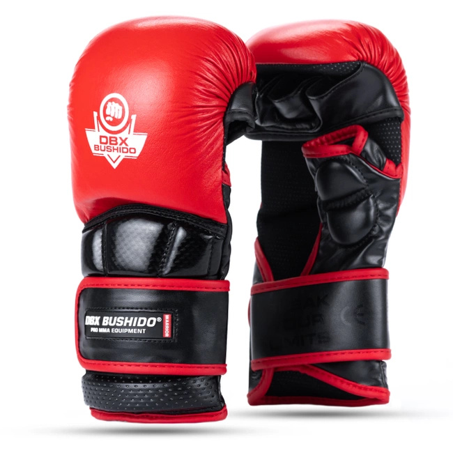 Rękawice MMA sparingowe XL - Warrior Red - Legacy Series | DBX Bushido